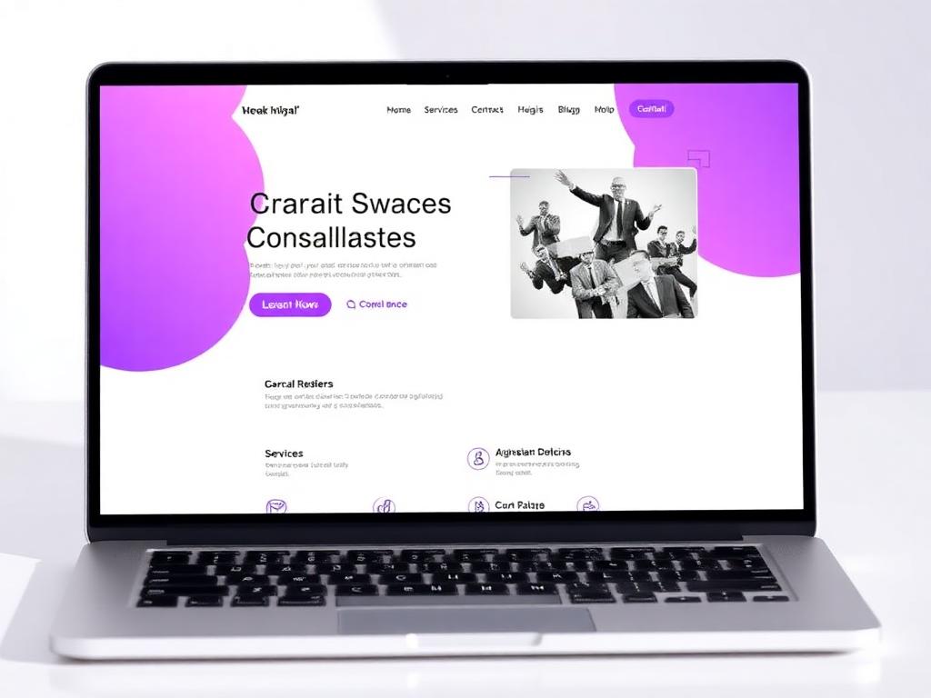 Small Business website mockup